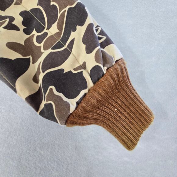 Vtg Sports Afield Insultated Camo Men's Hooded Full Zip Hunting Jacket Medium - Picture 7 of 15